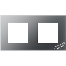 2-Frame Glass 86*157mm - GRAY-MAT
