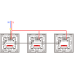 2-gang 2-way Touch Switch 600W/1200W Module 